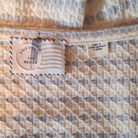 Anthropologie postmark peplum stretchy top sz medium *C - Picture 3 of 7